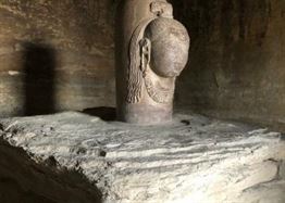 Ekmukhi shivling in Udaigiri Caves in Madhya Pradesh