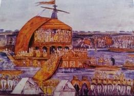 Nawab Wajid Ali Shah celebrates Basant on banks of the Gomti