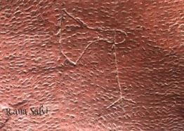 Stone cutters marks in Fatehpur Sikri – dargah complex