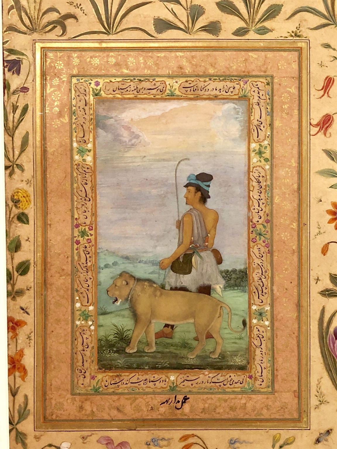 Dervish With a Lion”, Folio from the Shah Jahan Album, Artist ...