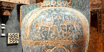 The Gazelle vase in Alhambra, Granada, Spain